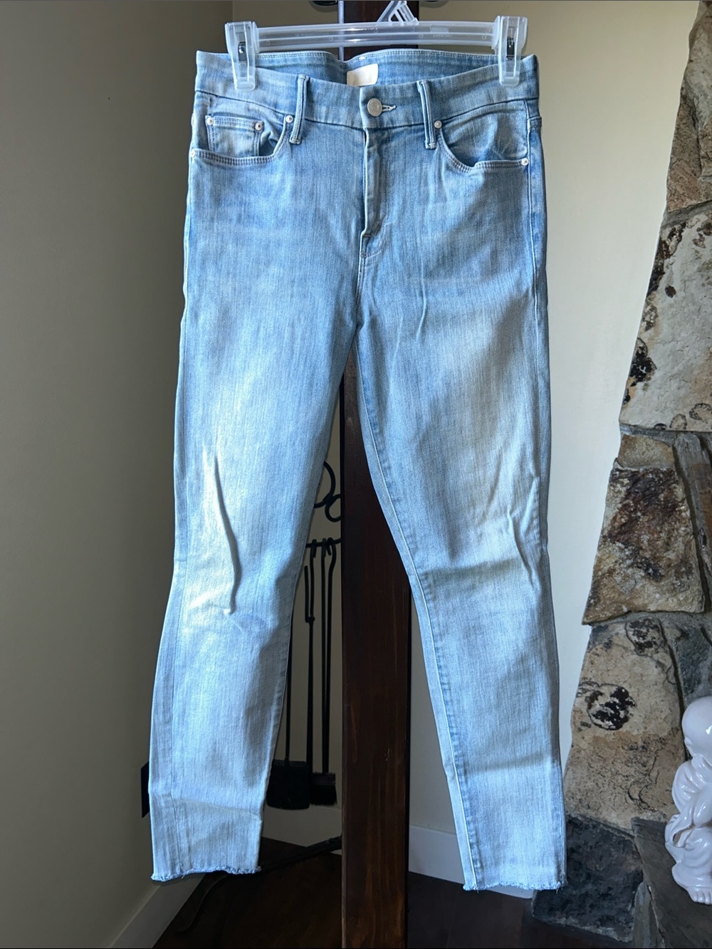 MOTHER Light Blue Skinny Jeans